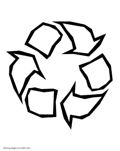 Recycling coloring pages