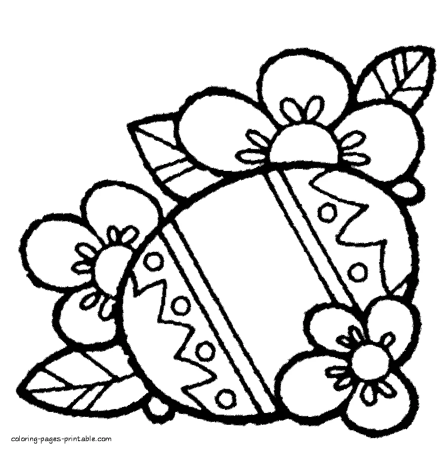 Nice Easter egg Nice Easter egg to color it