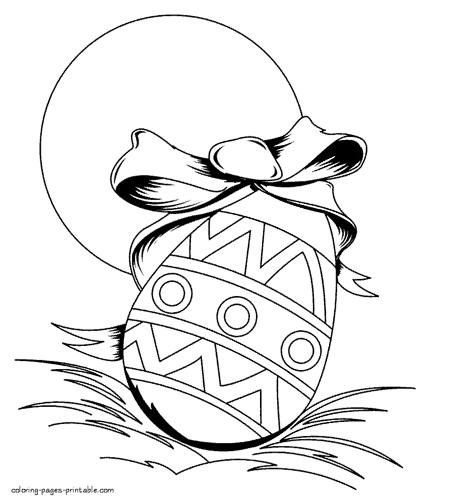 Easter egg coloring sheet Easter egg coloring sheet for kids