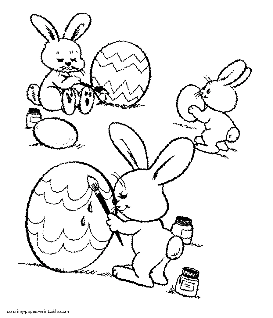 Happy Easter coloring pages Happy Easter coloring pages for kids