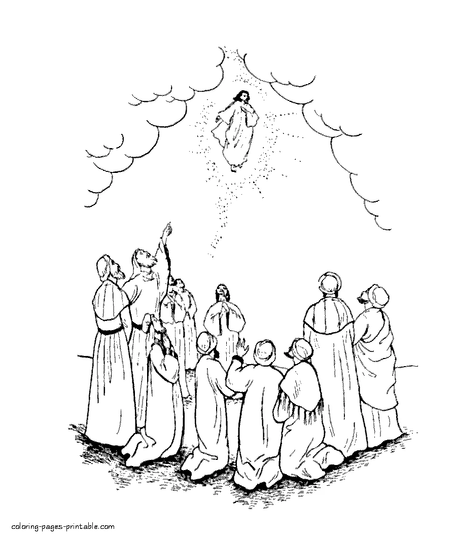 Religious Easter coloring pages Religious Easter coloring pages