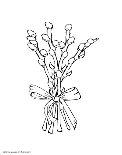 Christian Easter coloring pages. Willow
