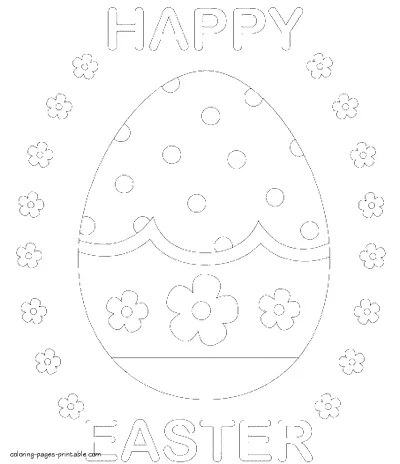 Printable Easter festival coloring pages