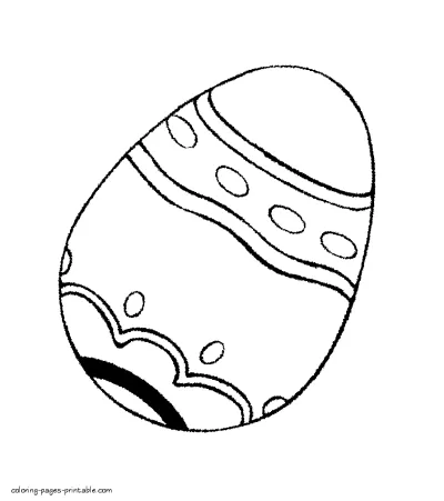 Easter egg colouring pages for kids