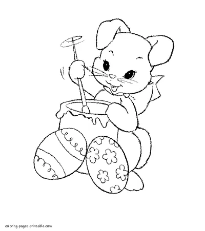 Easter coloring sheets. Printable free