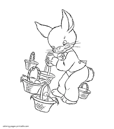 Print coloring pages for Easter