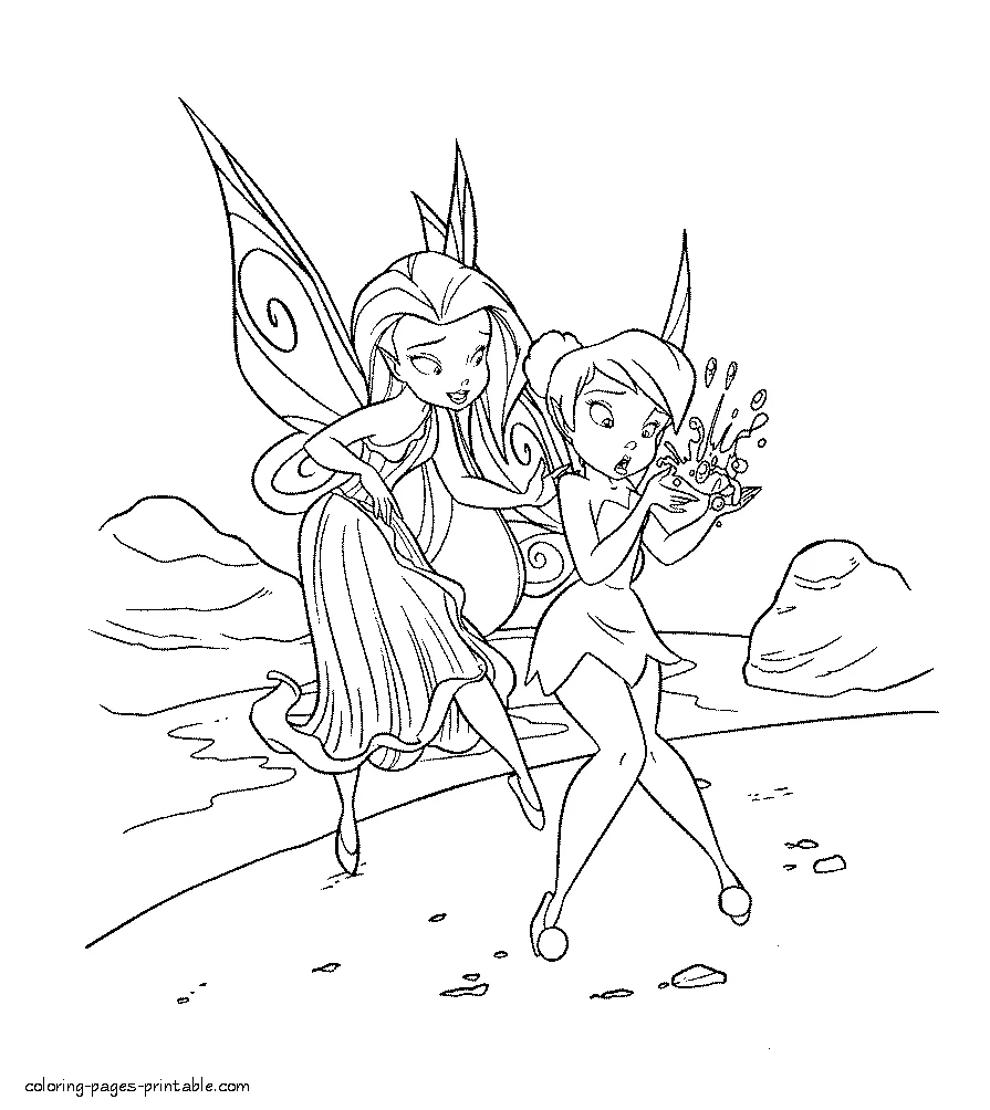 Fairy coloring page Fairy Disney coloring page
