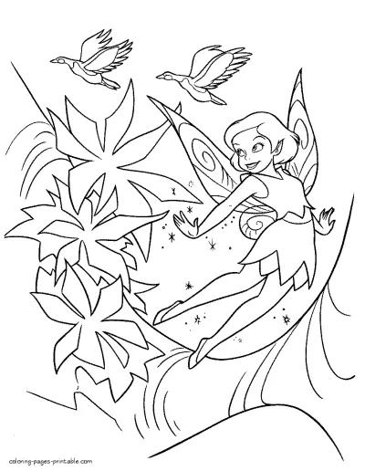 Fairies coloring pages for free