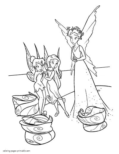 Fairy coloring pages for kids. Free downloading