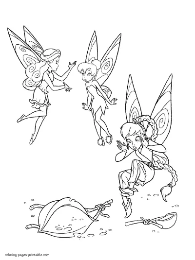 Free coloring page fairy for kids