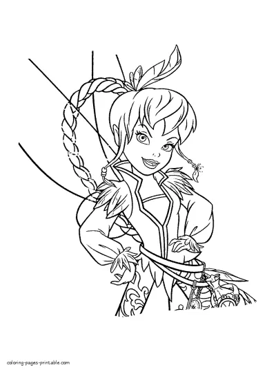 The Pirate Fairy coloring pages for girls