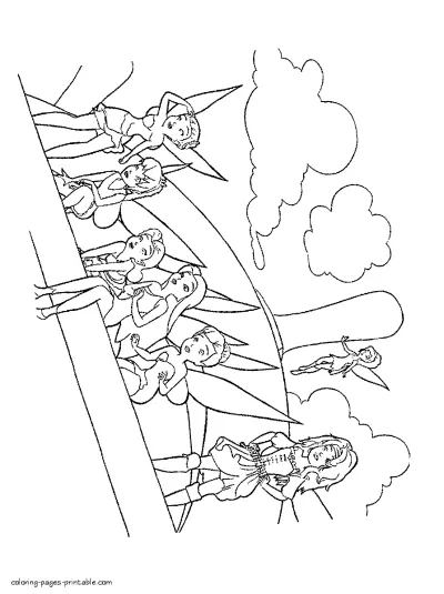 Fairy tale printable coloring book
