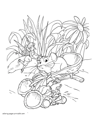 Fairy tale printable coloring pages