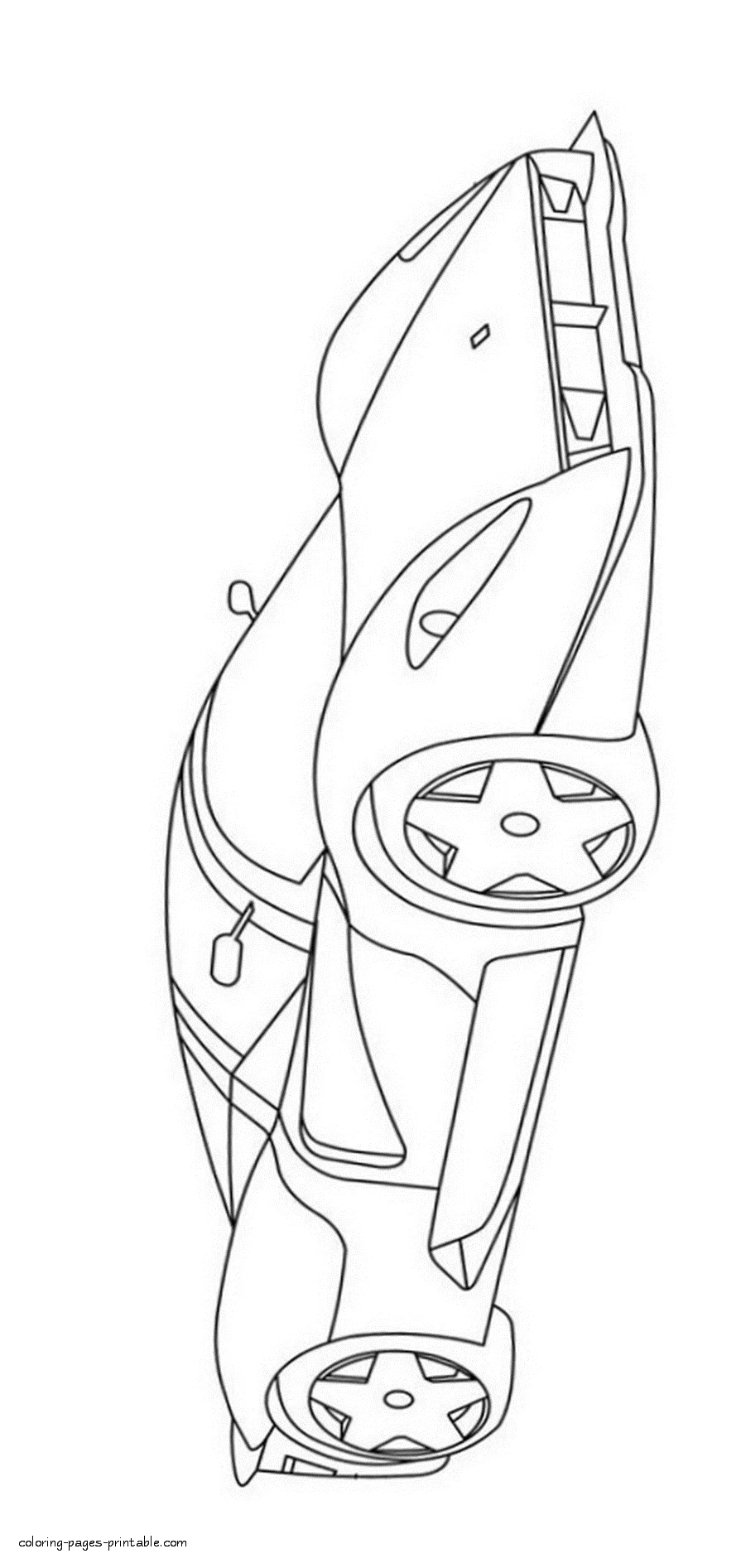 Ferrari P4 coloring pages Ferrari P4 coloring sheet