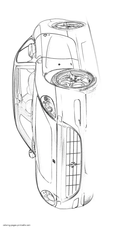 Ferrari 612 Scaglietti coloring pages