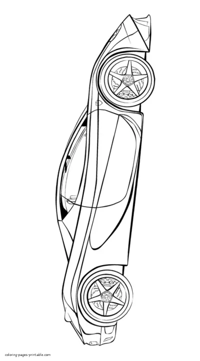 Coloring pages of the best sports cars in the world