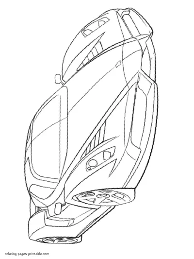Ferrari coloring pages