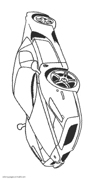 The greatest sports cars in history. Coloring pages Ferrari