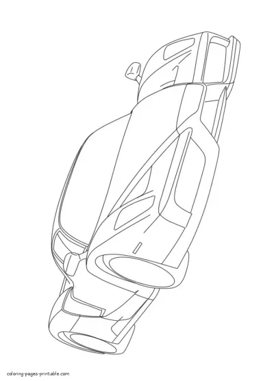 Ferrari coloring page