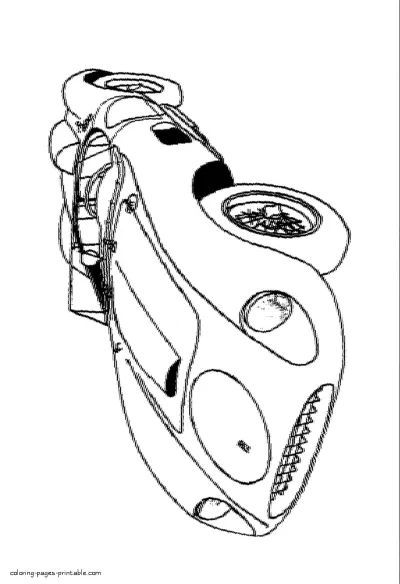 Ferrari 250 Testa Rossa. Printable coloring pages