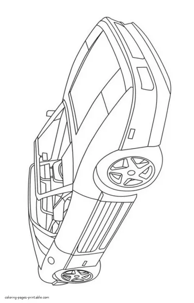 Ferrari 348 TB coloring sheet
