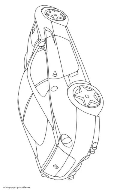 Coloring page of the Ferrari 599 GTB Fiorano