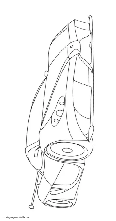 Ferrari Aurea coloring page