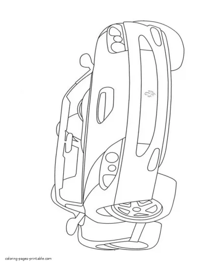 Coloring page Ferrari 550 Barchetta 2000