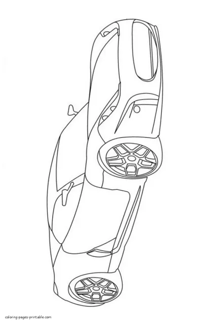 Ferrari California coloring page