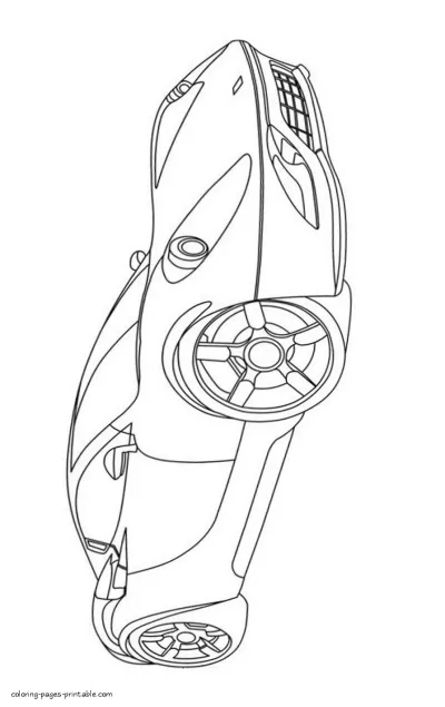 Ferrari Dino Concept coloring pages