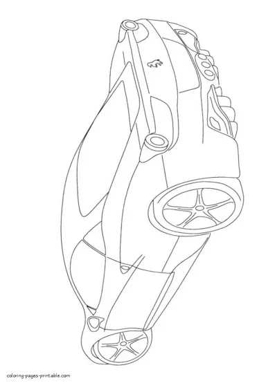 Ferrari colouring sheets. Free dowload