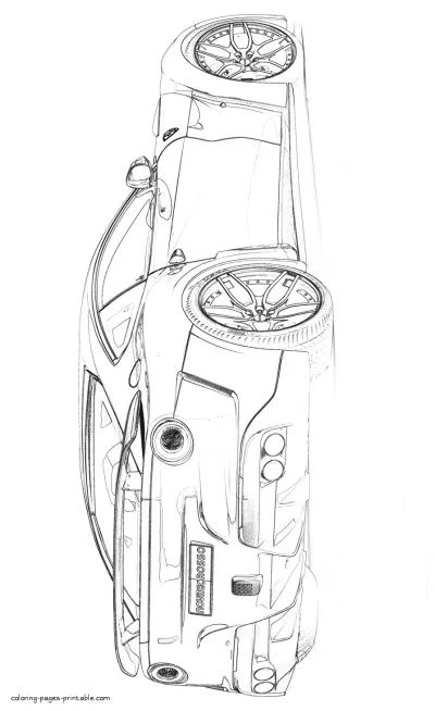 Ferrari F12 Berlinette Novitec Rosso. Sports car coloring pages