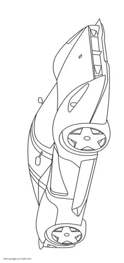 Ferrari P4 coloring sheet