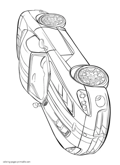 Ferrari coloring book. The greatest super cars