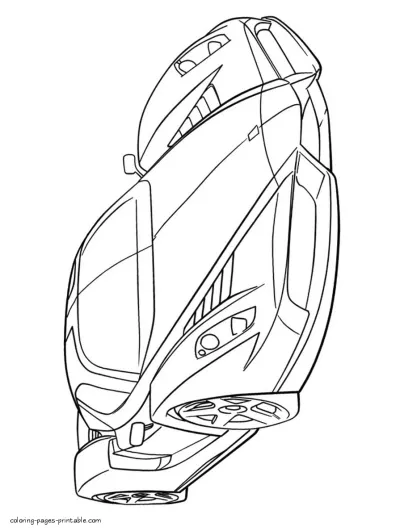 Ferrari colouring sheet to print