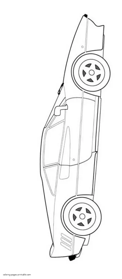 Ferrari 288 GTO coloring page. Sport car