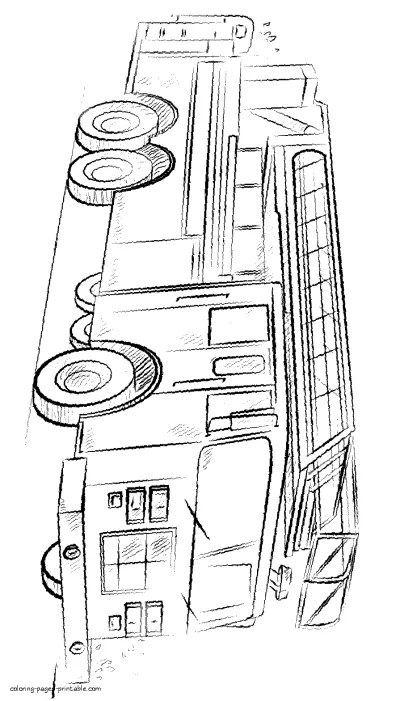 Free fire truck coloring pages that you can print