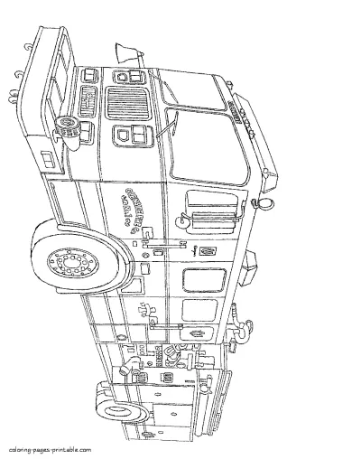 Fire truck coloring pages to print them on paper