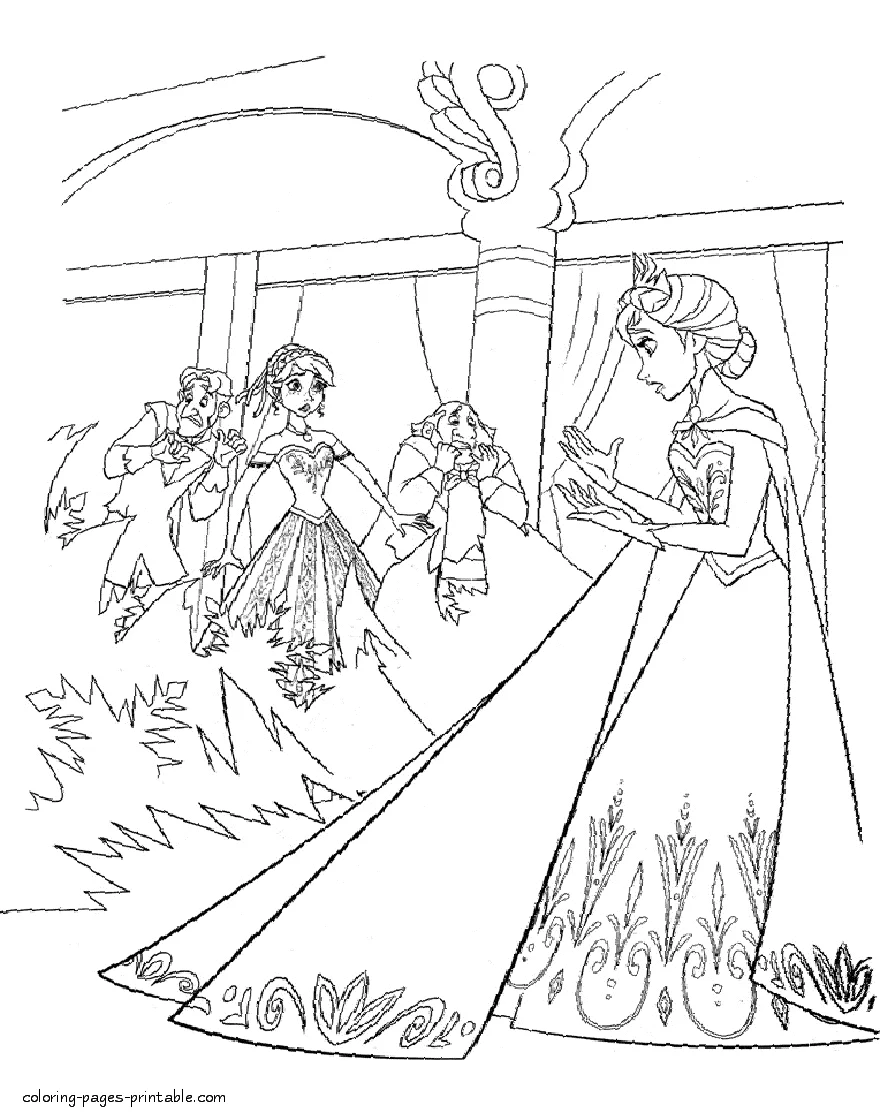 Elsa colouring pages Elsa colouring pages. Frozen story