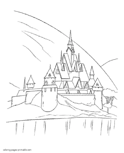 Colouring printable pages Frozen