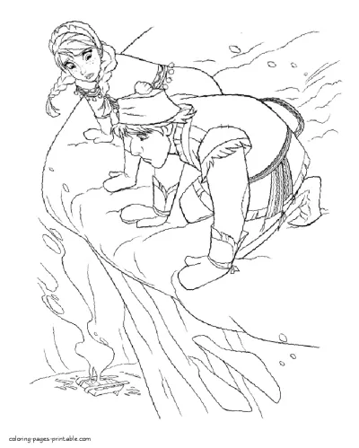 Free colouring pages Frozen