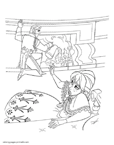 Free Frozen colouring pages for children