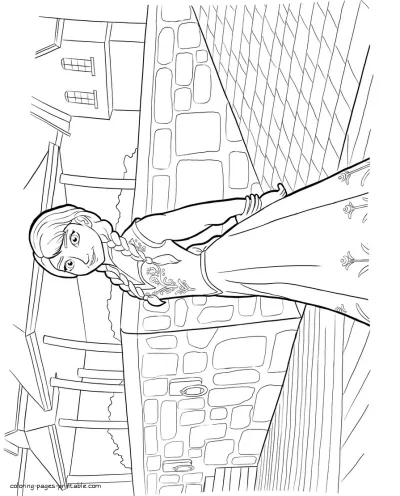 Frozen animation coloring pages Anna