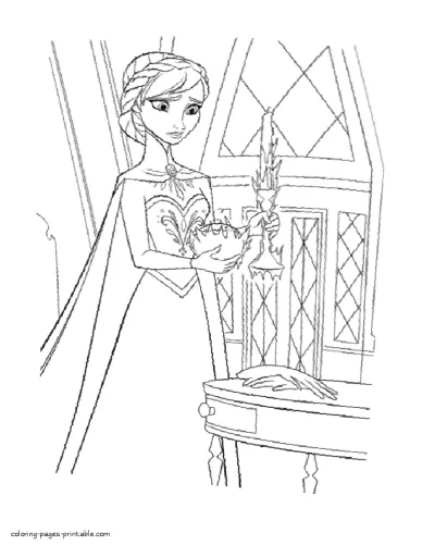 Princess Anna coloring pages printable