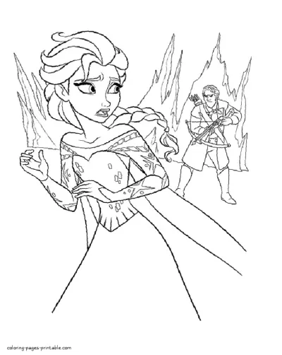 Free printable Elsa coloring pages
