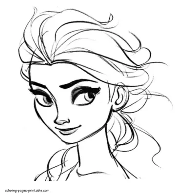 Frozen. Elsa coloring pages to print