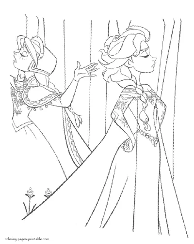 Princess Elsa Frozen coloring pages