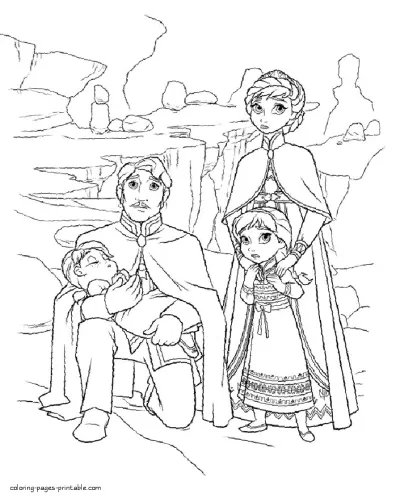 Free Frozen printable coloring book