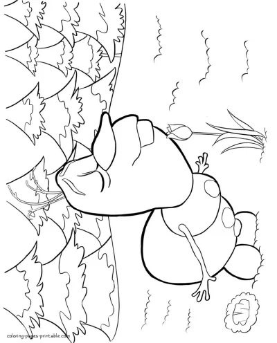 Free coloring pages of Olaf