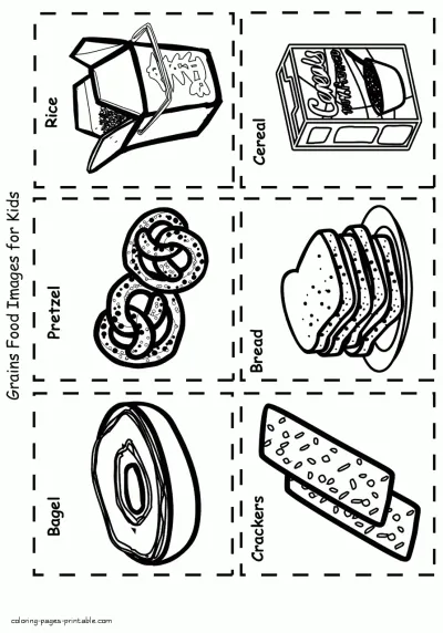 Food coloring pages for kids